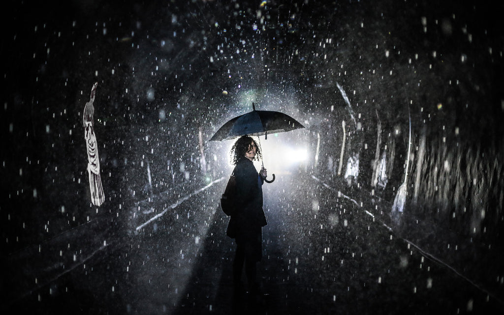 Deszcz w tunelu Grič