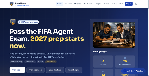 FIFA Agent Mentor: priprema za ispit 2027