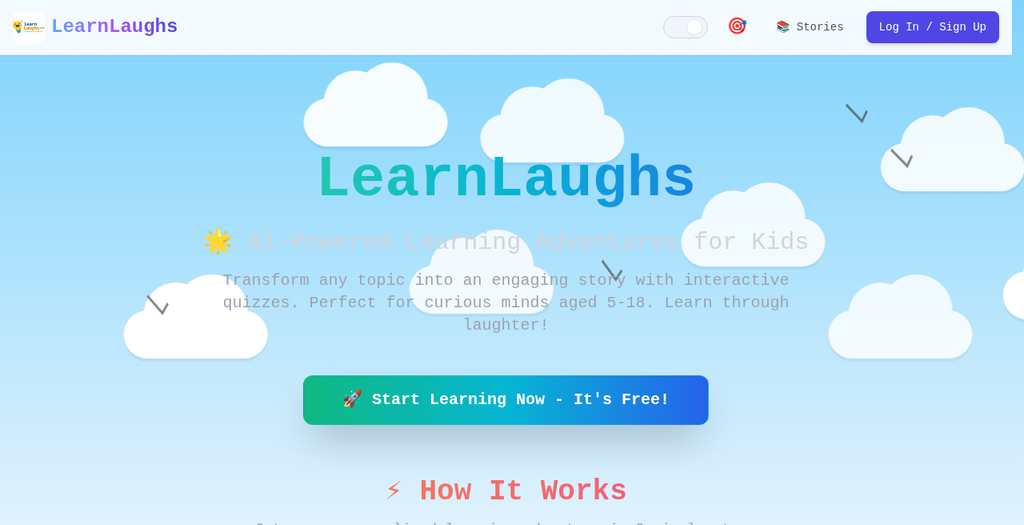 LearnLaughs: učenje kroz priče za djecu 5–18